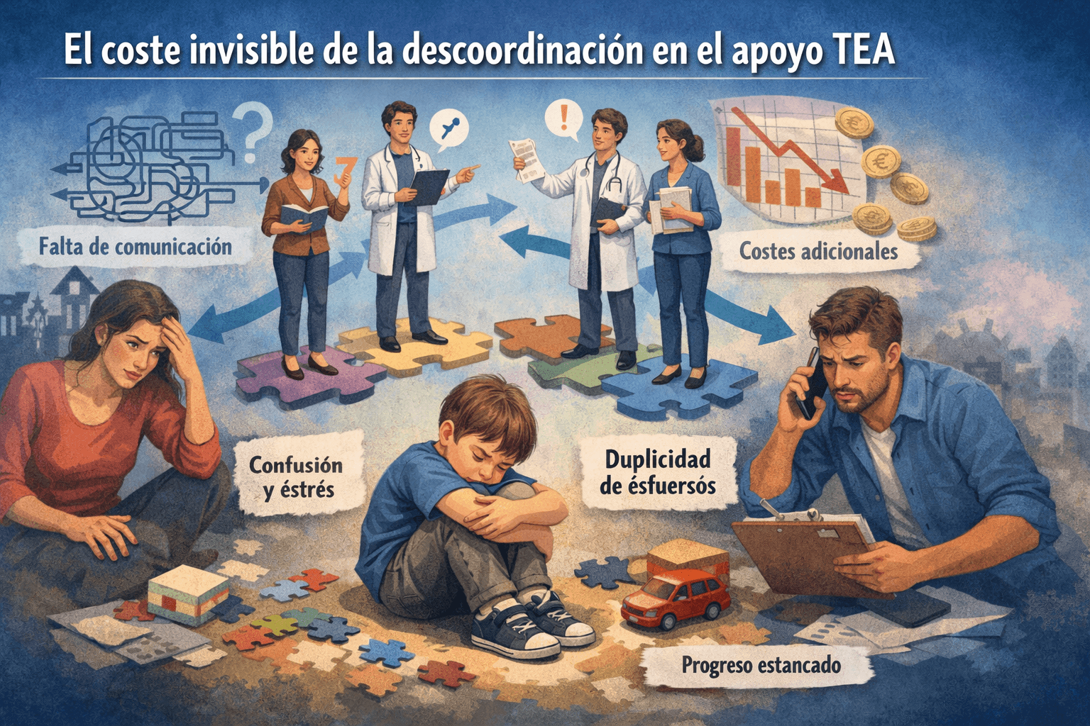 El coste invisible de la descoordinación en el apoyo TEA